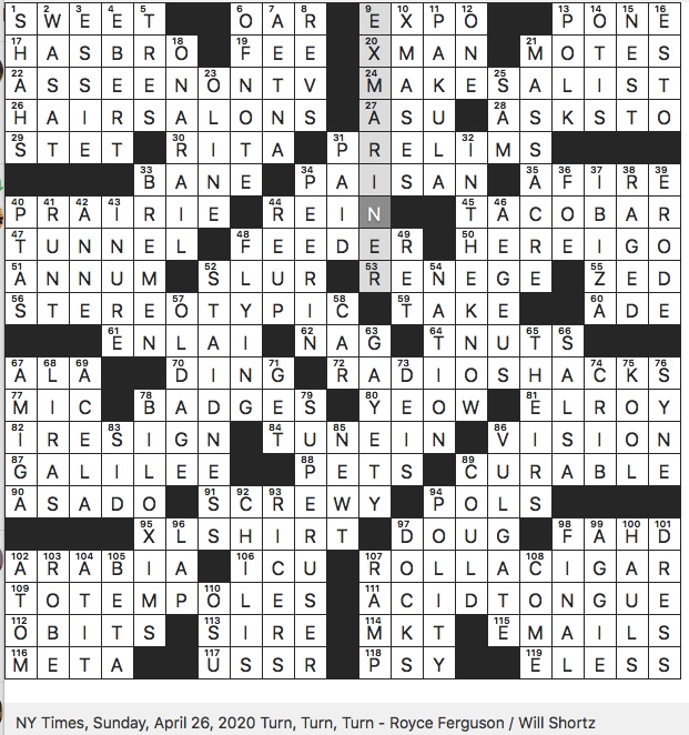 “p.zz.” will find “puzzle”.) also look at the related clues for crossword clues with similar answers to “famous tourist stop” Rex Parker Does The Nyt Crossword Puzzle 1969 Hit For Neil Diamond Sun 4 26 20 Ad Label In Red White 1990s Nickelodeon Show About Preteen Boy Early King Of