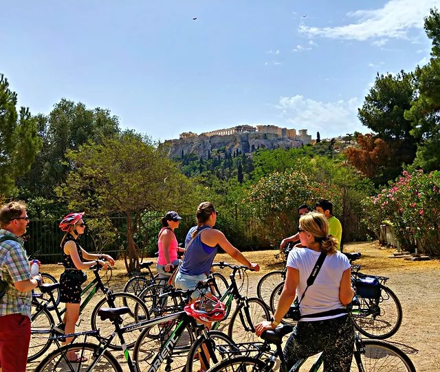 Image Meteora's monasteries in the sky are perched on needles of rock hundreds of feet above the plain. Athens City Bike Tour Toursbygreeklocals Greece