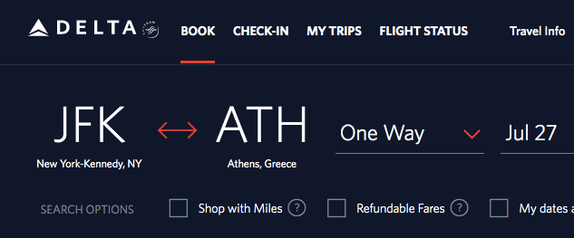 On average you can expect to pay $1,301 for a flight from new york to greece. Delta Pushes Jfk Greece Flights Out To