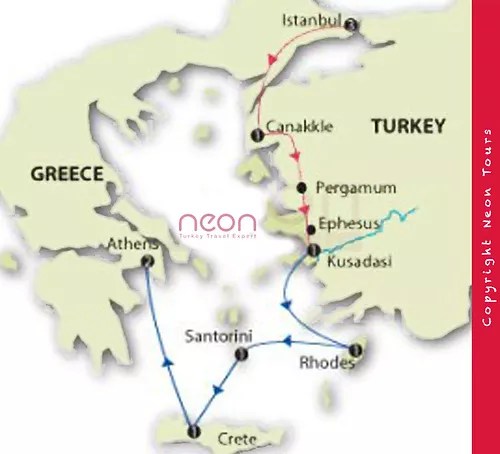 Get daily travel tips & deals! Best Of Turkey And Greece Neon