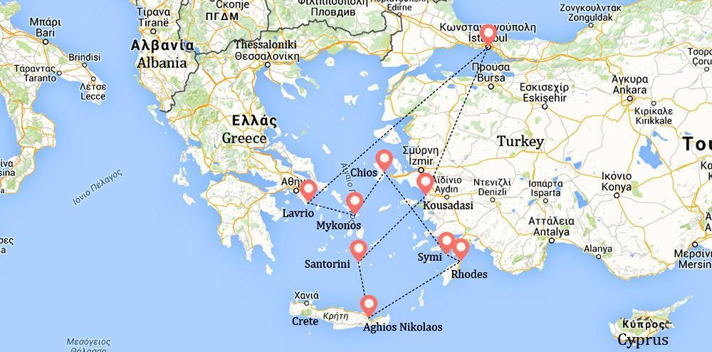 Best Cruise Athens Santorini Mykonos&nbsp;Packages