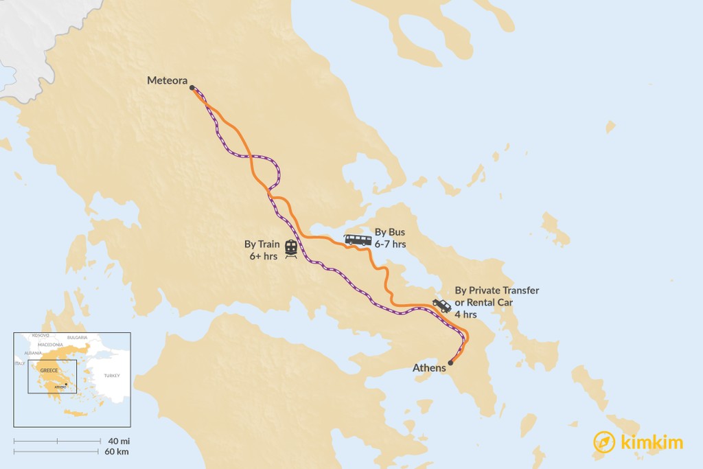 Distance From Athens To Meteora Greece&nbsp;Packages