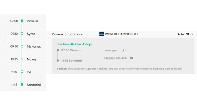 35+ Mykonos Athens Seajets