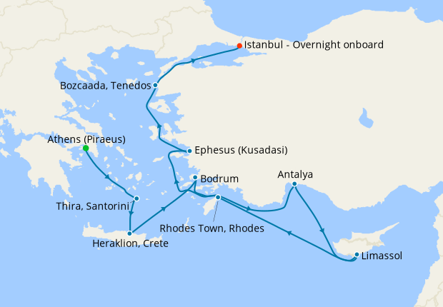 Exploring Cruise From Athens To&nbsp;Istanbul