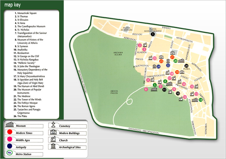 Amazing Athens Tour Map&nbsp;Package