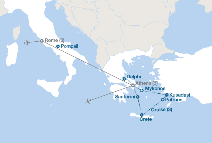 Exploring Cruise Rome Athens&nbsp;Package