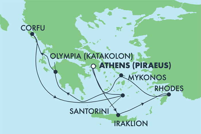 Exploring Athens Cruise Itinerary